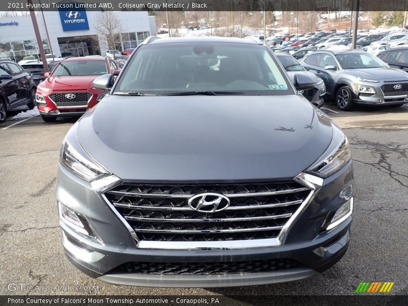 Coliseum Gray Metallic / Black 2021 Hyundai Tucson Limited AWD