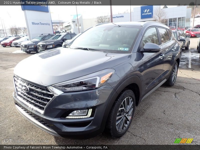 Coliseum Gray Metallic / Black 2021 Hyundai Tucson Limited AWD
