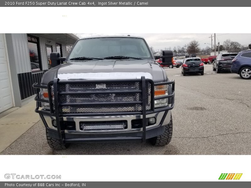 Ingot Silver Metallic / Camel 2010 Ford F250 Super Duty Lariat Crew Cab 4x4