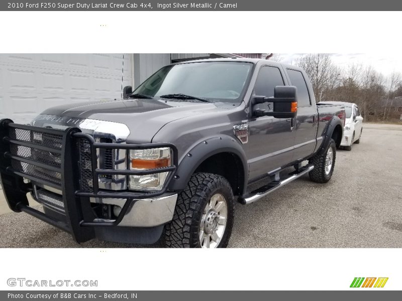 Ingot Silver Metallic / Camel 2010 Ford F250 Super Duty Lariat Crew Cab 4x4