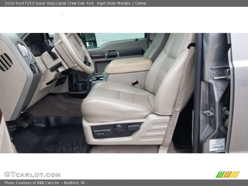 Ingot Silver Metallic / Camel 2010 Ford F250 Super Duty Lariat Crew Cab 4x4