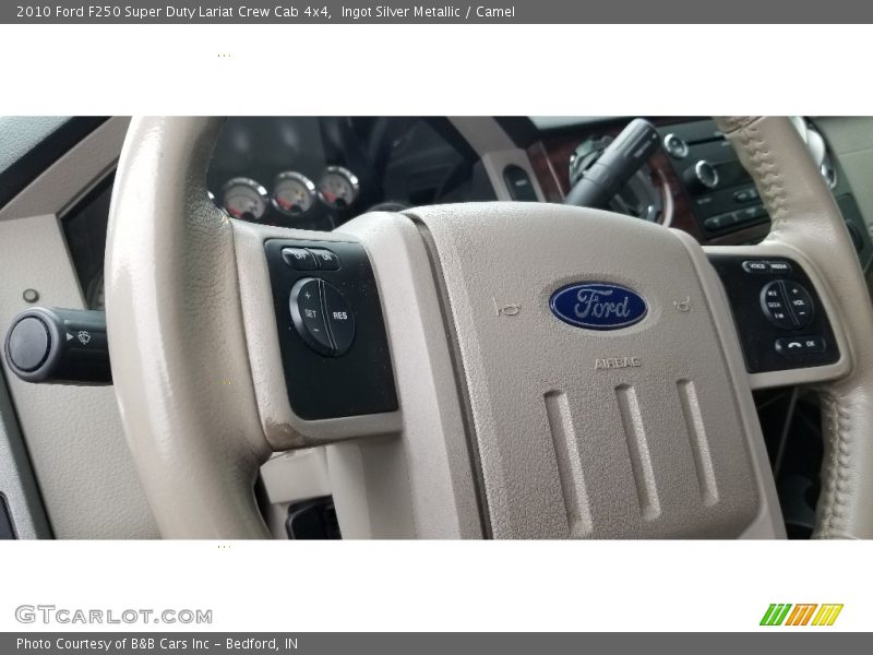 Ingot Silver Metallic / Camel 2010 Ford F250 Super Duty Lariat Crew Cab 4x4