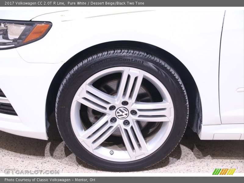 Pure White / Dessert Beige/Black Two Tone 2017 Volkswagen CC 2.0T R Line