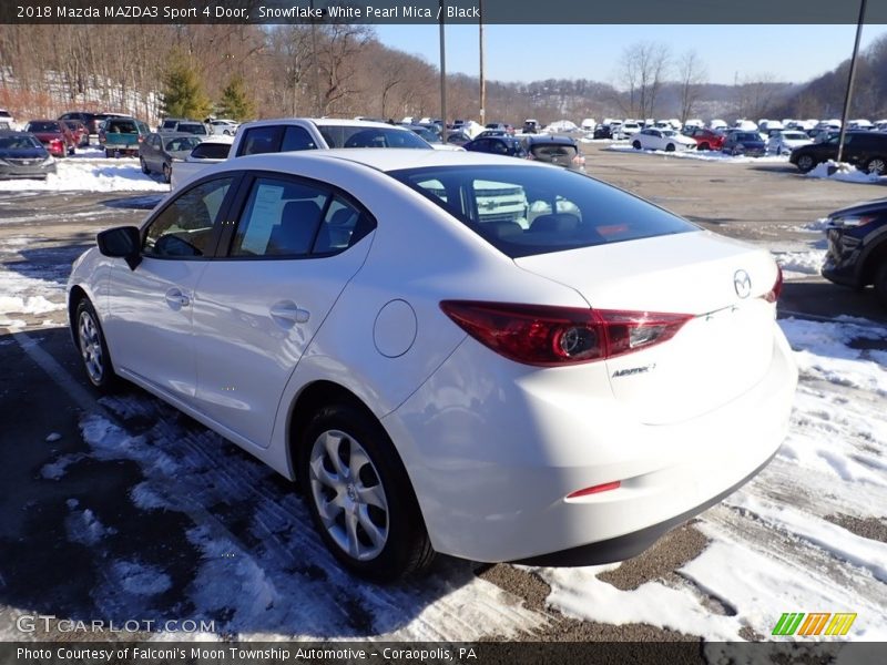 Snowflake White Pearl Mica / Black 2018 Mazda MAZDA3 Sport 4 Door
