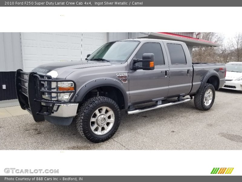 Ingot Silver Metallic / Camel 2010 Ford F250 Super Duty Lariat Crew Cab 4x4