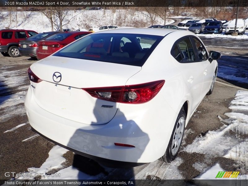 Snowflake White Pearl Mica / Black 2018 Mazda MAZDA3 Sport 4 Door