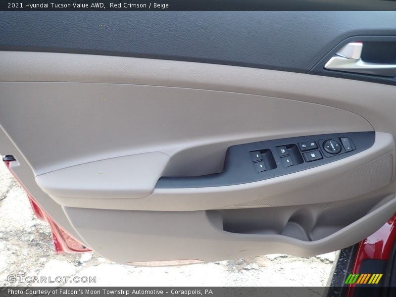 Red Crimson / Beige 2021 Hyundai Tucson Value AWD