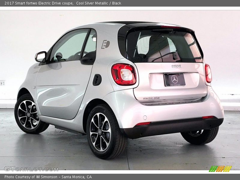 Cool Silver Metallic / Black 2017 Smart fortwo Electric Drive coupe
