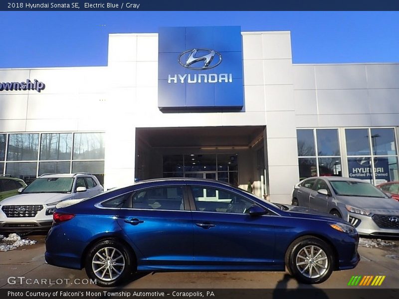 Electric Blue / Gray 2018 Hyundai Sonata SE