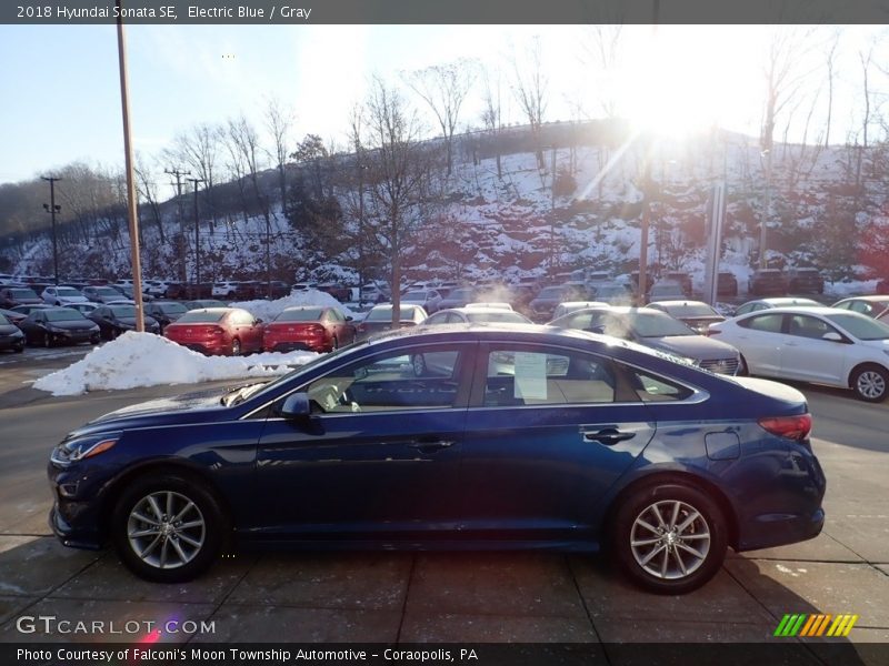 Electric Blue / Gray 2018 Hyundai Sonata SE