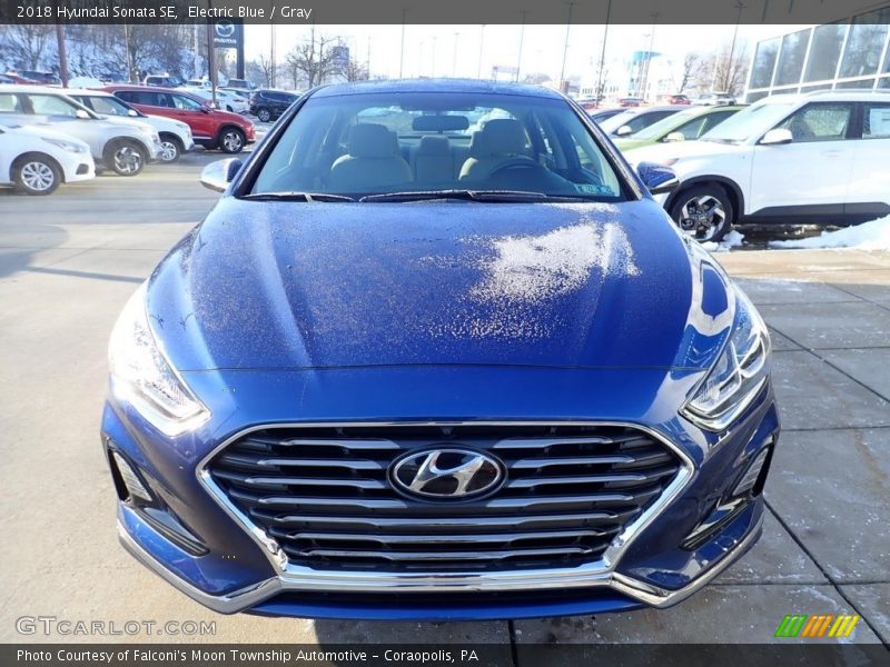 Electric Blue / Gray 2018 Hyundai Sonata SE