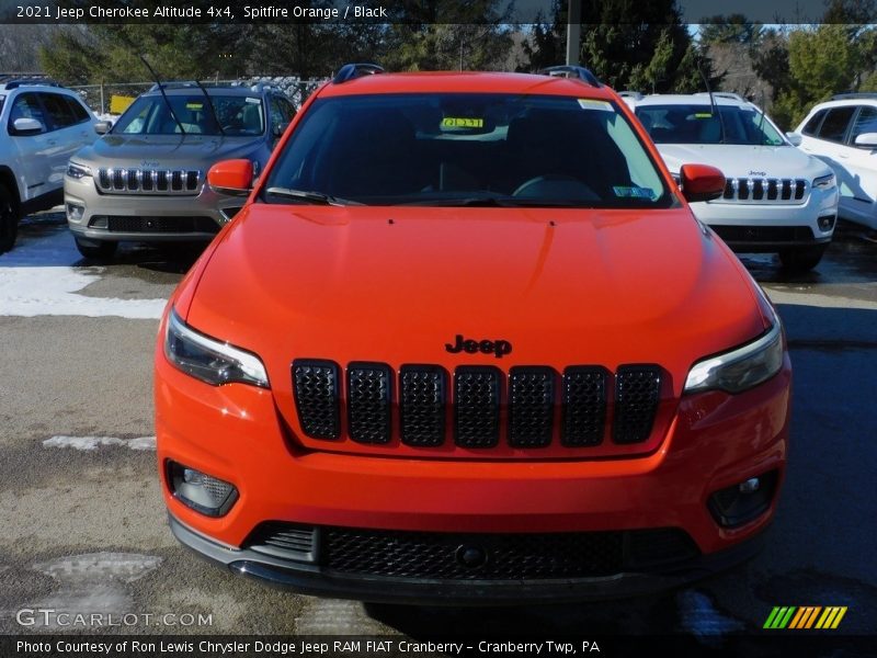 Spitfire Orange / Black 2021 Jeep Cherokee Altitude 4x4