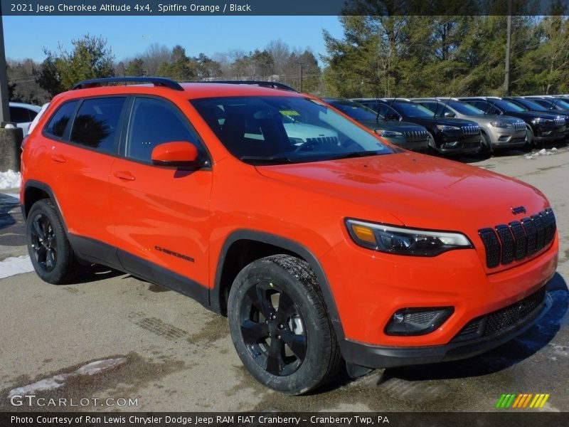 Spitfire Orange / Black 2021 Jeep Cherokee Altitude 4x4