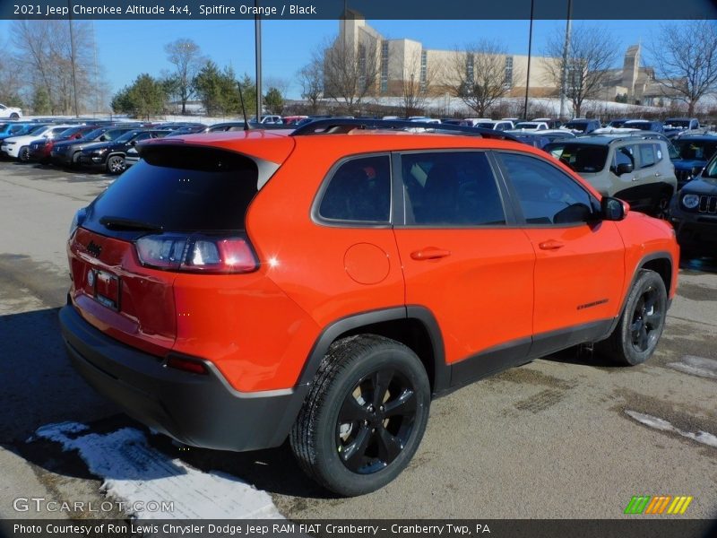 Spitfire Orange / Black 2021 Jeep Cherokee Altitude 4x4