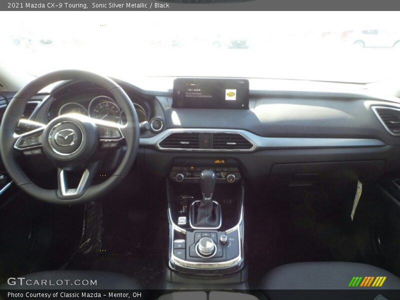 Sonic Silver Metallic / Black 2021 Mazda CX-9 Touring