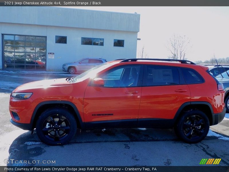 Spitfire Orange / Black 2021 Jeep Cherokee Altitude 4x4
