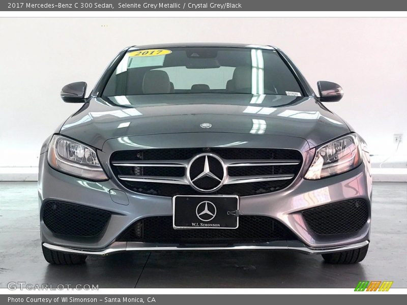 Selenite Grey Metallic / Crystal Grey/Black 2017 Mercedes-Benz C 300 Sedan