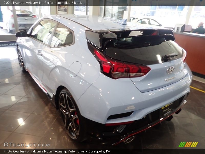 Performance Blue / Black 2021 Hyundai Veloster N