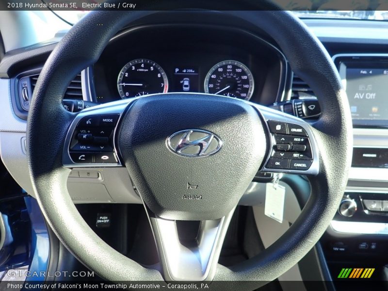 Electric Blue / Gray 2018 Hyundai Sonata SE