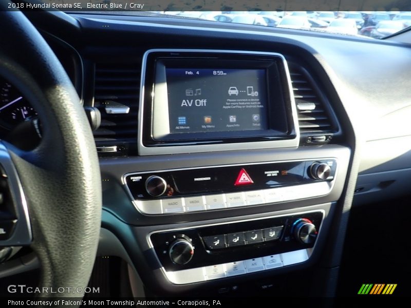 Electric Blue / Gray 2018 Hyundai Sonata SE