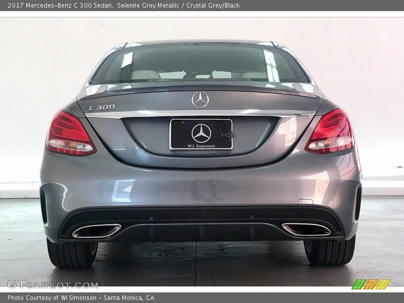 Selenite Grey Metallic / Crystal Grey/Black 2017 Mercedes-Benz C 300 Sedan