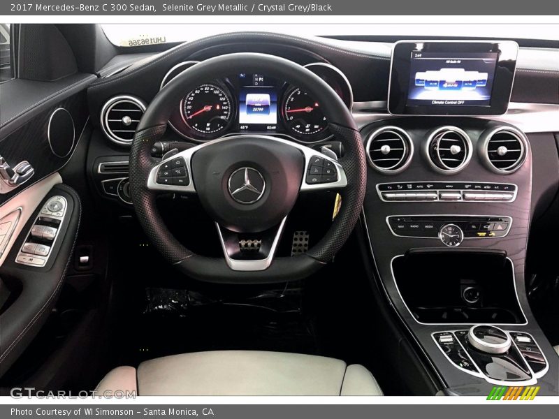 Selenite Grey Metallic / Crystal Grey/Black 2017 Mercedes-Benz C 300 Sedan