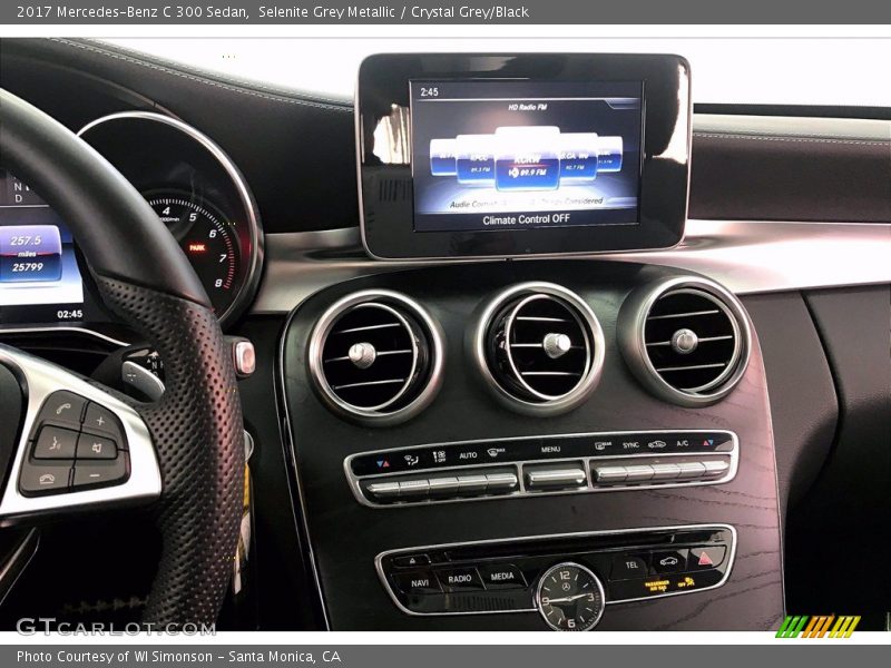 Selenite Grey Metallic / Crystal Grey/Black 2017 Mercedes-Benz C 300 Sedan