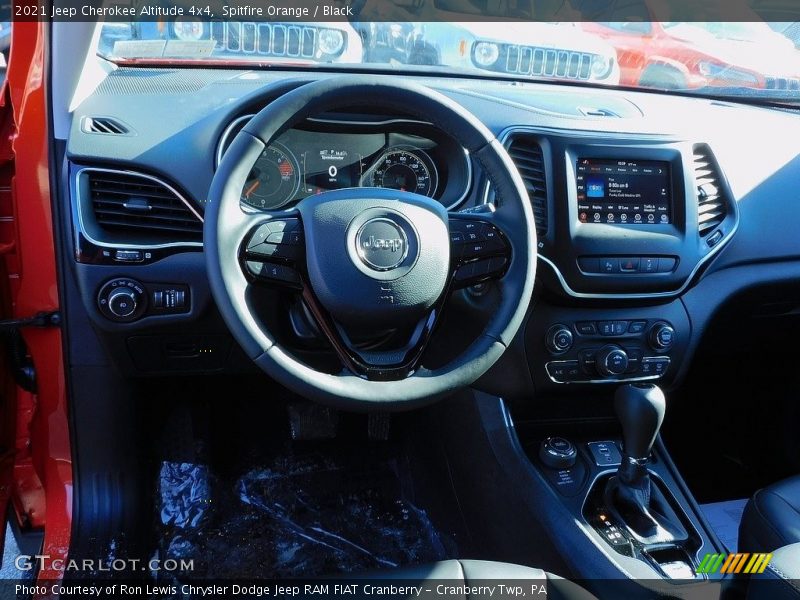 Spitfire Orange / Black 2021 Jeep Cherokee Altitude 4x4