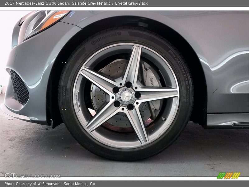 Selenite Grey Metallic / Crystal Grey/Black 2017 Mercedes-Benz C 300 Sedan