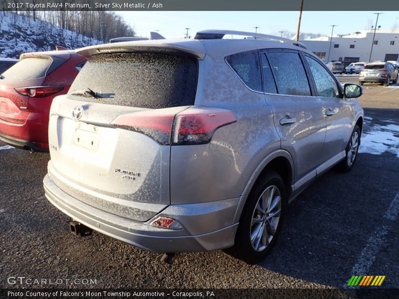 Silver Sky Metallic / Ash 2017 Toyota RAV4 Platinum