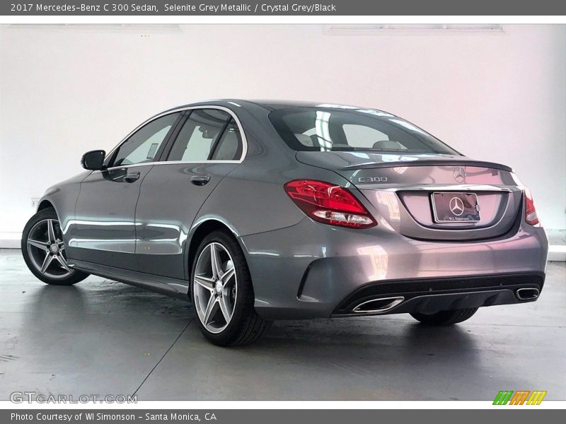 Selenite Grey Metallic / Crystal Grey/Black 2017 Mercedes-Benz C 300 Sedan