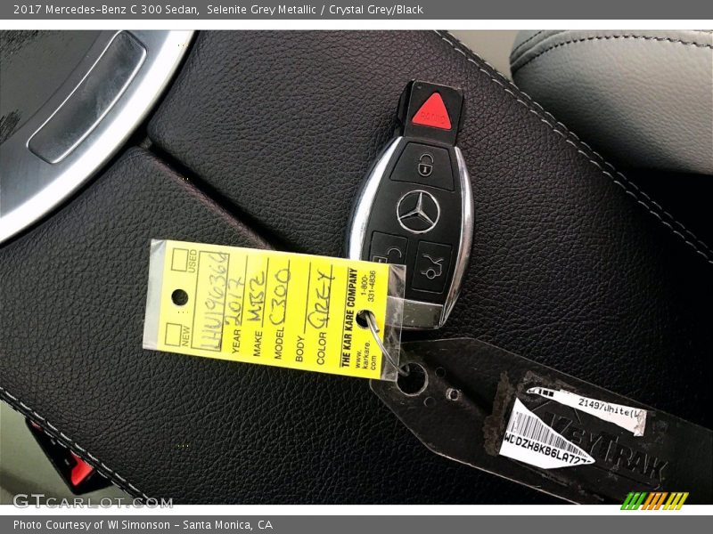 Selenite Grey Metallic / Crystal Grey/Black 2017 Mercedes-Benz C 300 Sedan
