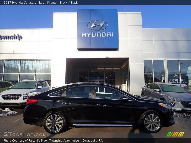 Phantom Black / Black 2017 Hyundai Sonata Limited