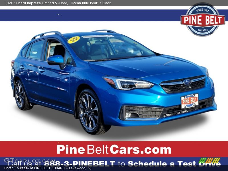 Ocean Blue Pearl / Black 2020 Subaru Impreza Limited 5-Door