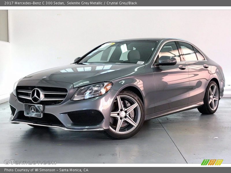 Selenite Grey Metallic / Crystal Grey/Black 2017 Mercedes-Benz C 300 Sedan