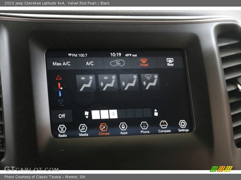 Velvet Red Pearl / Black 2020 Jeep Cherokee Latitude 4x4