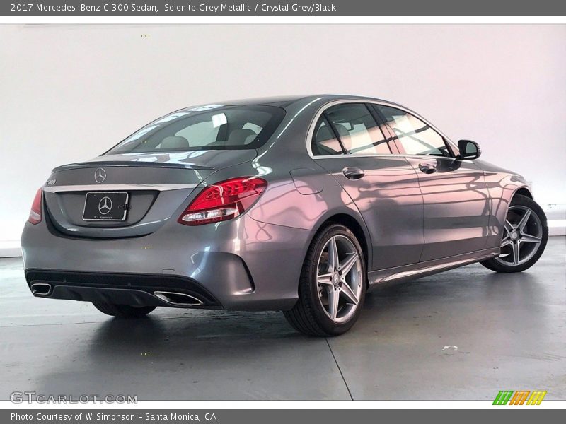 Selenite Grey Metallic / Crystal Grey/Black 2017 Mercedes-Benz C 300 Sedan