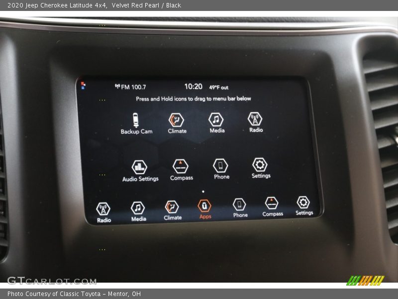 Velvet Red Pearl / Black 2020 Jeep Cherokee Latitude 4x4