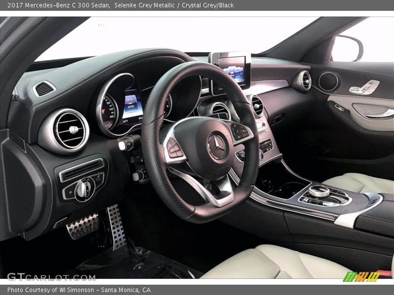 Selenite Grey Metallic / Crystal Grey/Black 2017 Mercedes-Benz C 300 Sedan