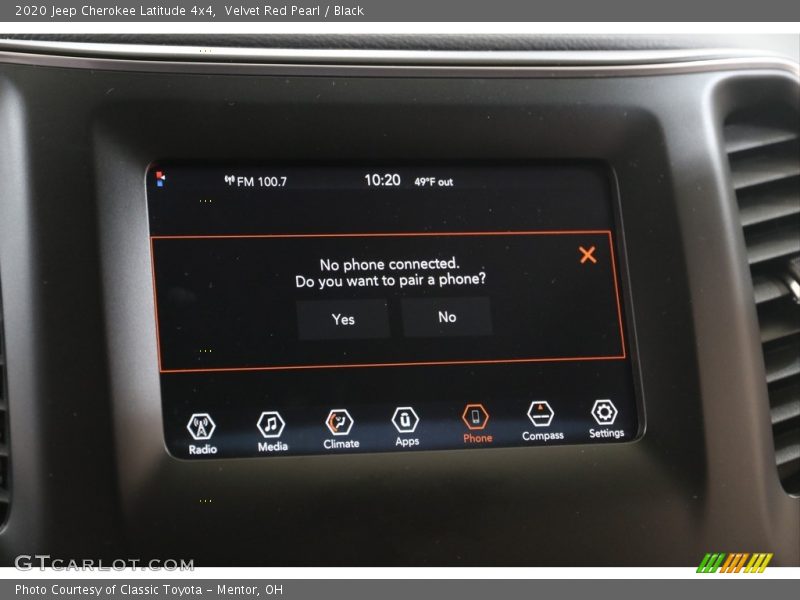 Velvet Red Pearl / Black 2020 Jeep Cherokee Latitude 4x4