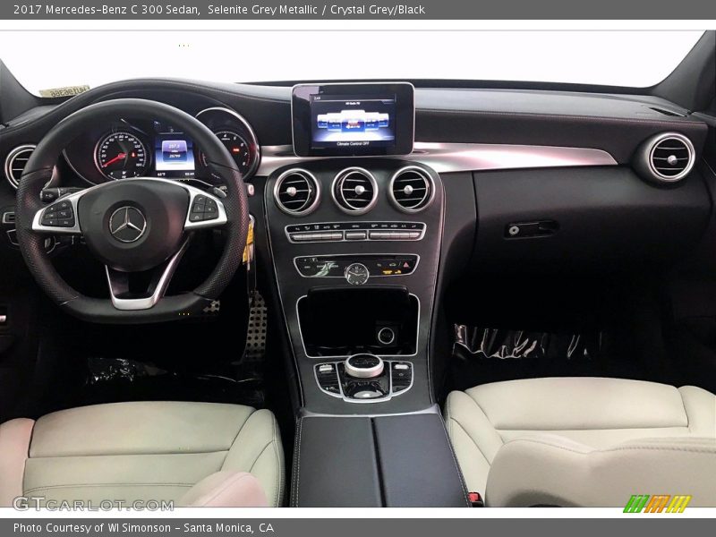 Selenite Grey Metallic / Crystal Grey/Black 2017 Mercedes-Benz C 300 Sedan
