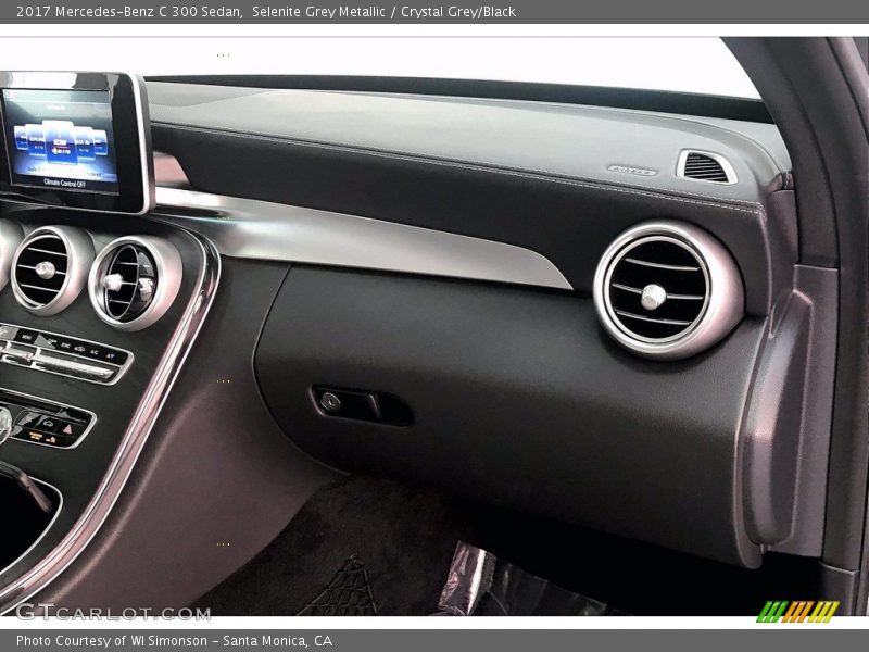 Selenite Grey Metallic / Crystal Grey/Black 2017 Mercedes-Benz C 300 Sedan