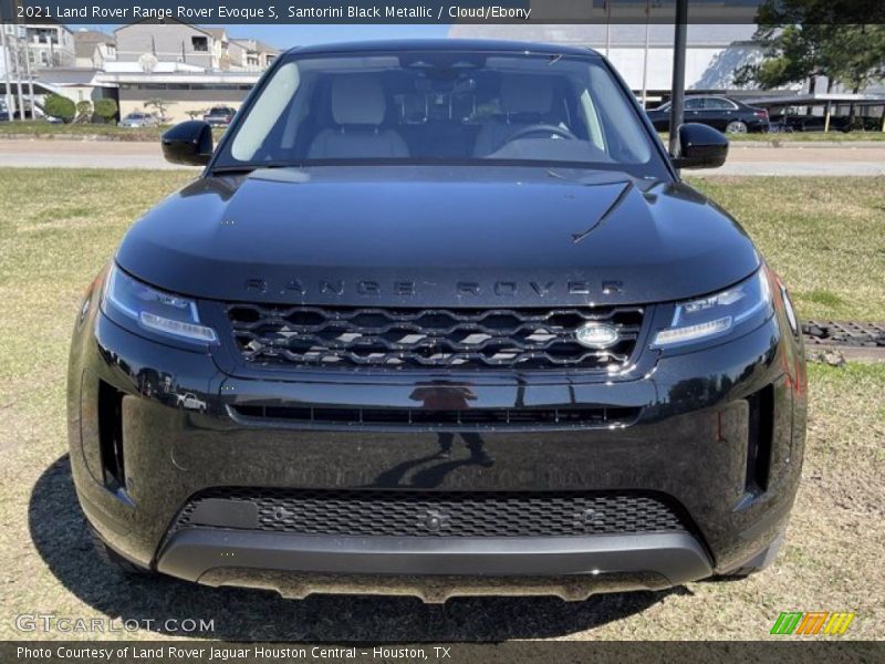 Santorini Black Metallic / Cloud/Ebony 2021 Land Rover Range Rover Evoque S