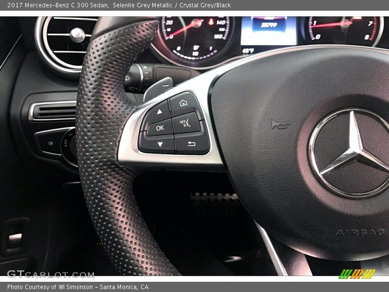 Selenite Grey Metallic / Crystal Grey/Black 2017 Mercedes-Benz C 300 Sedan