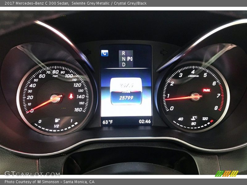 Selenite Grey Metallic / Crystal Grey/Black 2017 Mercedes-Benz C 300 Sedan
