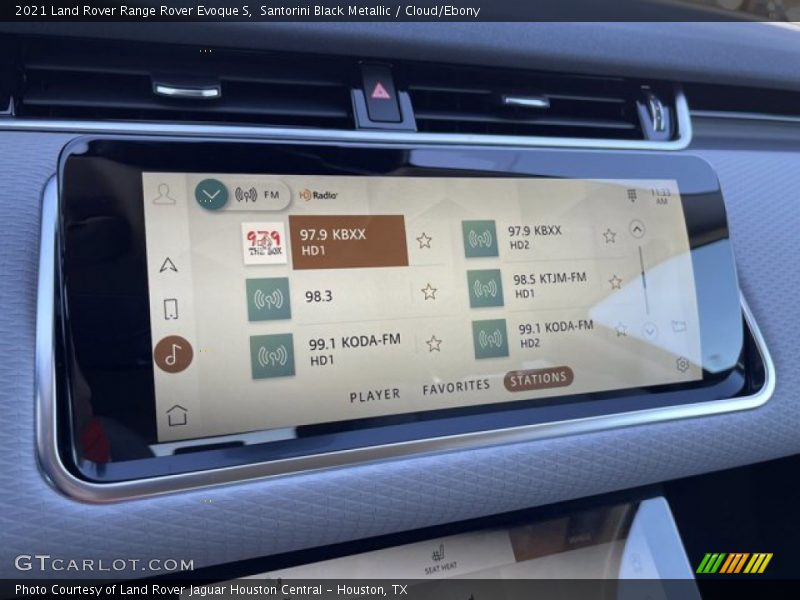 Santorini Black Metallic / Cloud/Ebony 2021 Land Rover Range Rover Evoque S