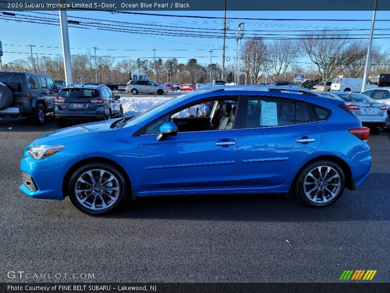 Ocean Blue Pearl / Black 2020 Subaru Impreza Limited 5-Door