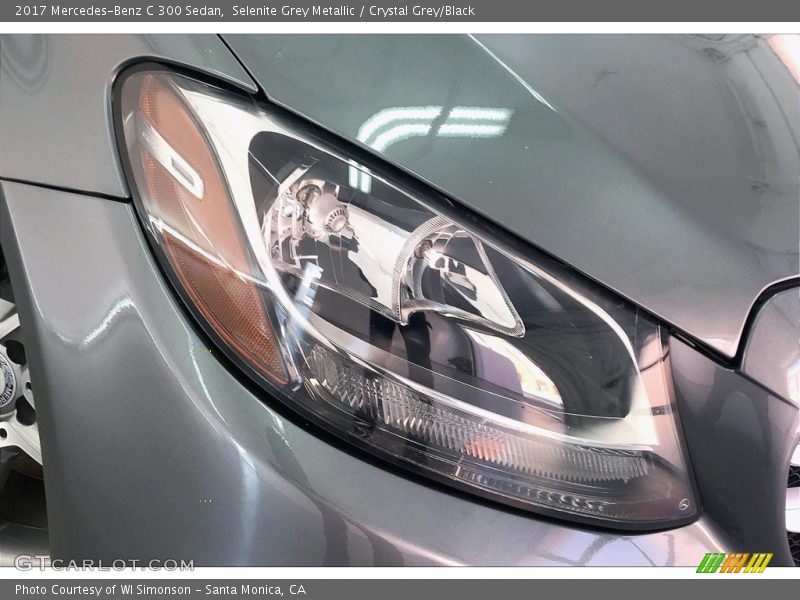 Selenite Grey Metallic / Crystal Grey/Black 2017 Mercedes-Benz C 300 Sedan