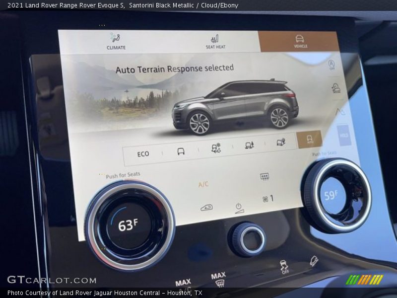 Santorini Black Metallic / Cloud/Ebony 2021 Land Rover Range Rover Evoque S