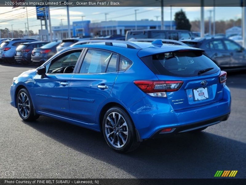 Ocean Blue Pearl / Black 2020 Subaru Impreza Limited 5-Door